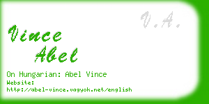 vince abel business card